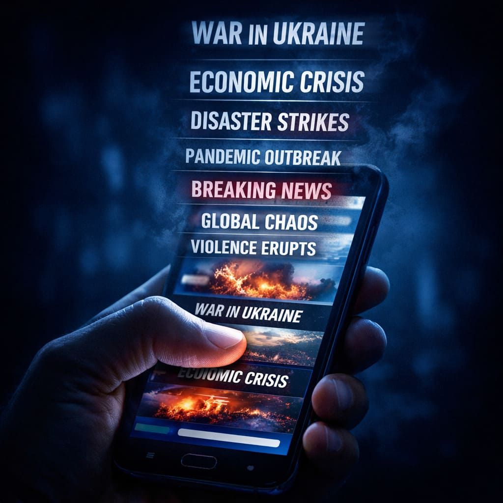 Doomscrolling: perché continuiamo a scorrere notizie negative