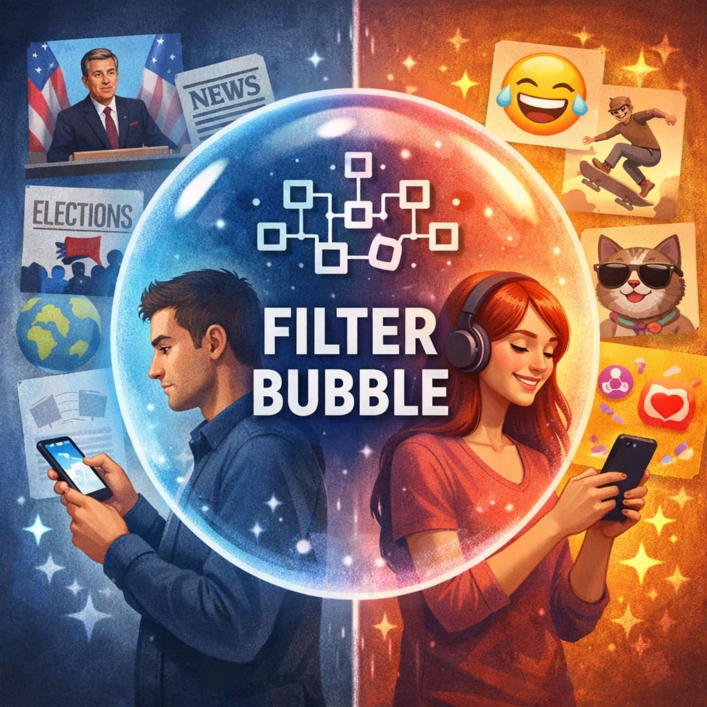 Cos'è la filter bubble: come gli algoritmi filtrano internet