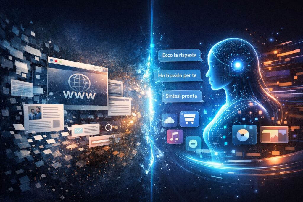 Internet senza siti: cosa succederà con l’AI